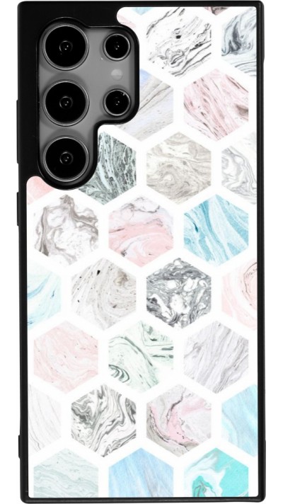 Coque Samsung Galaxy S25 Ultra - Silicone rigide noir Marble Everything
