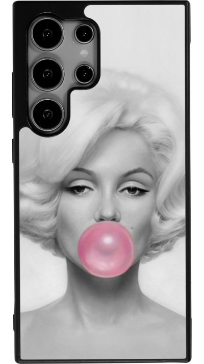 Coque Samsung Galaxy S25 Ultra - Silicone rigide noir Marilyn Bubble