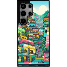 Coque Samsung Galaxy S25 Ultra - Silicone rigide noir Medellin Comuna 13 Art