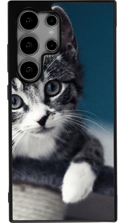Coque Samsung Galaxy S25 Ultra - Silicone rigide noir Meow 23