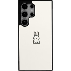 Coque Samsung Galaxy S25 Ultra - Silicone rigide noir Minimal bunny cutie