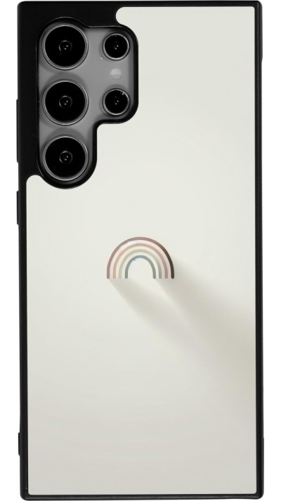 Coque Samsung Galaxy S25 Ultra - Silicone rigide noir Mini Rainbow Minimal