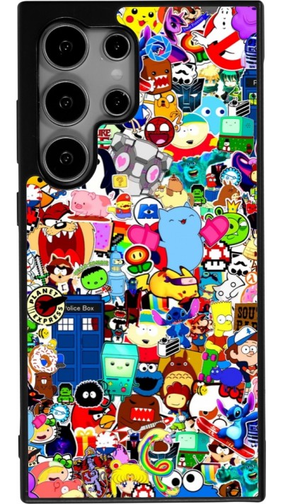 Coque Samsung Galaxy S25 Ultra - Silicone rigide noir Mixed cartoons