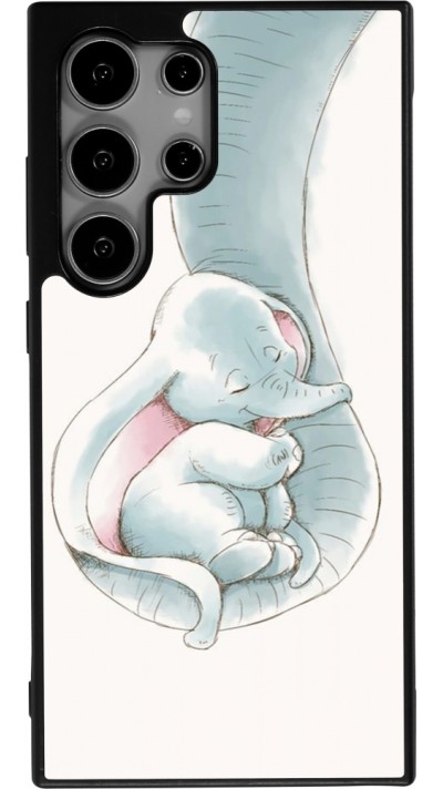 Coque Samsung Galaxy S25 Ultra - Silicone rigide noir Mom 1903
