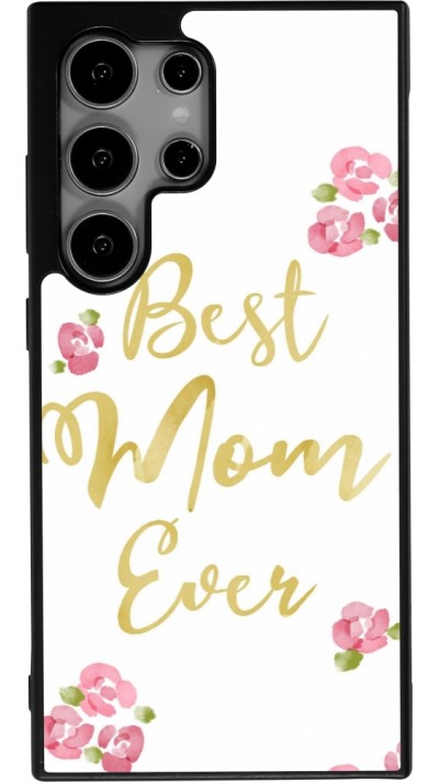 Coque Samsung Galaxy S25 Ultra - Silicone rigide noir Mom 2024 best Mom ever