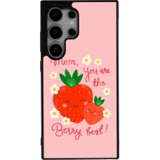 Coque Samsung Galaxy S25 Ultra - Silicone rigide noir Mom 2026 Berry best