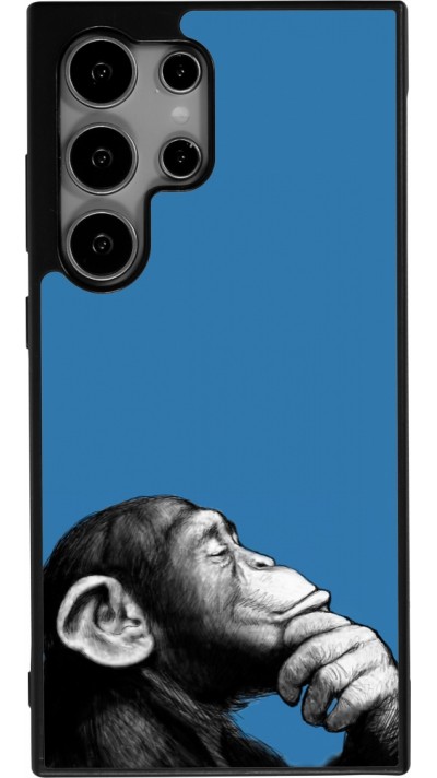 Coque Samsung Galaxy S25 Ultra - Silicone rigide noir Monkey Pop Art