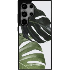 Coque Samsung Galaxy S25 Ultra - Silicone rigide noir Monstera Plant