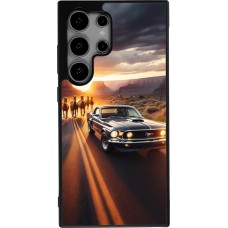 Coque Samsung Galaxy S25 Ultra - Silicone rigide noir Mustang 69 Grand Canyon