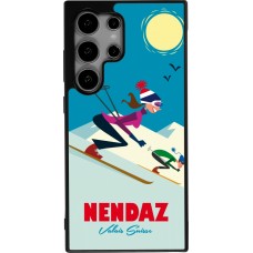 Coque Samsung Galaxy S25 Ultra - Silicone rigide noir Nendaz Ski Downhill