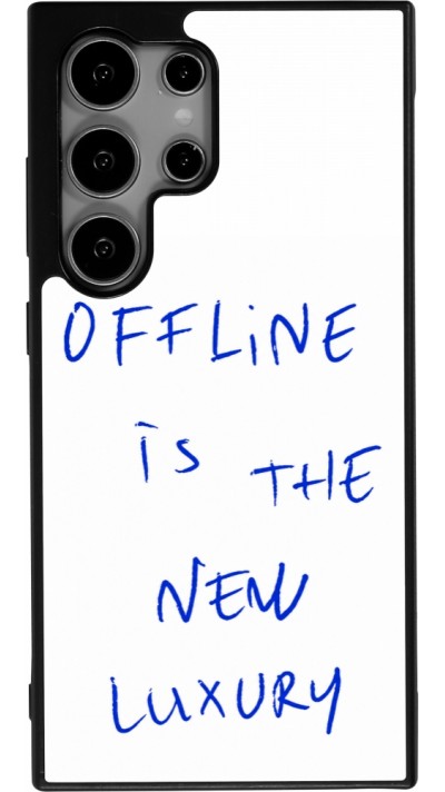 Samsung Galaxy S25 Ultra Case Hülle - Silikon schwarz Offline is the new luxury