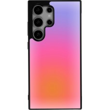 Coque Samsung Galaxy S25 Ultra - Silicone rigide noir Orange Pink Blue Gradient