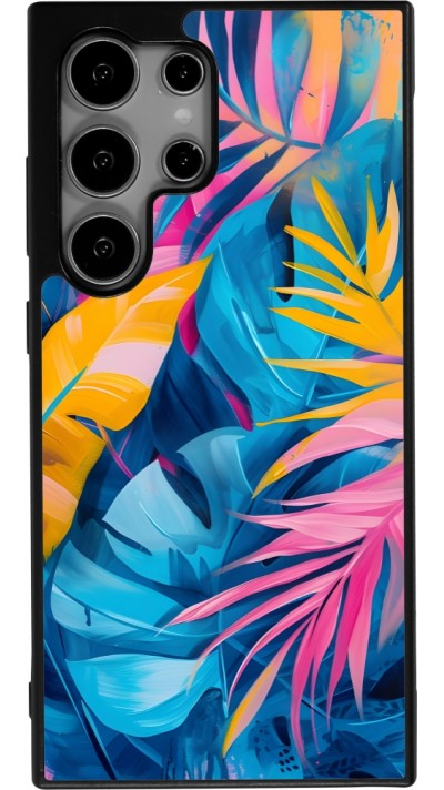 Coque Samsung Galaxy S25 Ultra - Silicone rigide noir Palms Blue