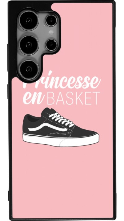 Coque Samsung Galaxy S25 Ultra - Silicone rigide noir princesse en basket
