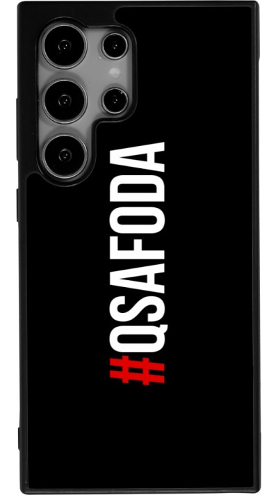 Coque Samsung Galaxy S25 Ultra - Silicone rigide noir Qsafoda 1
