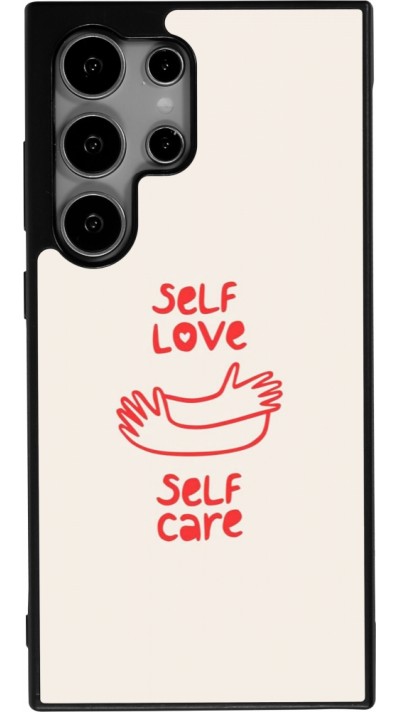 Samsung Galaxy S25 Ultra Case Hülle - Silikon schwarz Saint Valentines Day 26 Self love self care