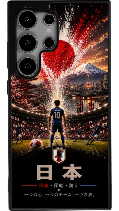 Samsung Galaxy S25 Ultra Case Hülle - Silikon schwarz Fussball Japan splash 2026