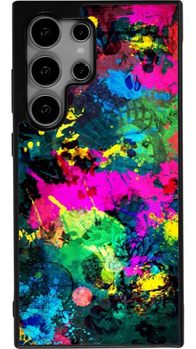 Coque Samsung Galaxy S25 Ultra - Silicone rigide noir Splash paint