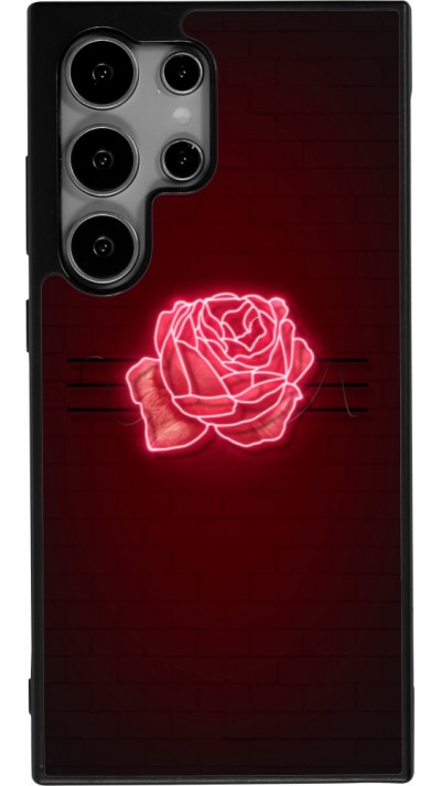 Coque Samsung Galaxy S25 Ultra - Silicone rigide noir Spring 23 neon rose