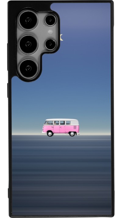 Coque Samsung Galaxy S25 Ultra - Silicone rigide noir Spring 23 pink bus