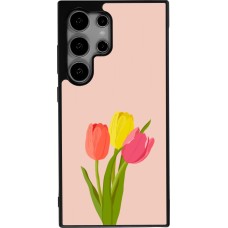 Samsung Galaxy S25 Ultra Case Hülle - Silikon schwarz Spring 23 tulip trio