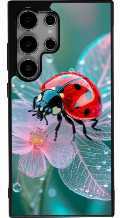 Samsung Galaxy S25 Ultra Case Hülle - Silikon schwarz Ladybird in bloom Spring 2026