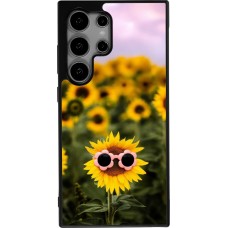 Coque Samsung Galaxy S25 Ultra - Silicone rigide noir Sunflower with glasses Spring 2026
