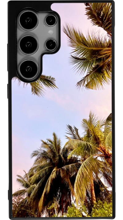 Coque Samsung Galaxy S25 Ultra - Silicone rigide noir Summer 2023 palm tree vibe