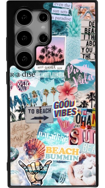 Coque Samsung Galaxy S25 Ultra - Silicone rigide noir Summer 20 collage