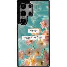 Coque Samsung Galaxy S25 Ultra - Silicone rigide noir Summer 2025 Grow with the flow