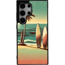 Coque Samsung Galaxy S25 Ultra - Silicone rigide noir Surf Paradise