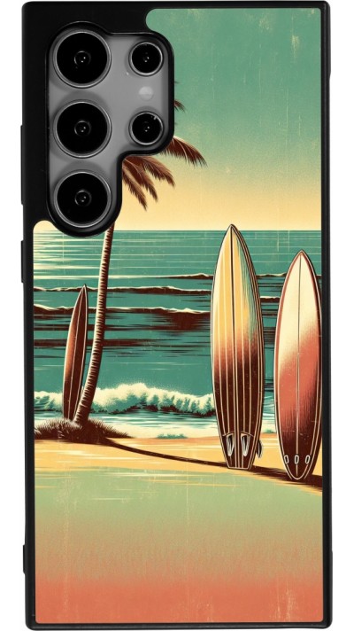 Coque Samsung Galaxy S25 Ultra - Silicone rigide noir Surf Paradise