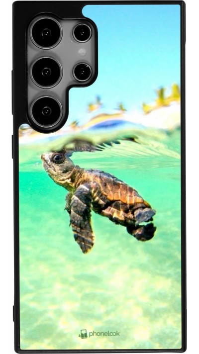 Coque Samsung Galaxy S25 Ultra - Silicone rigide noir Turtle Underwater