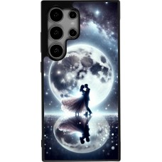Coque Samsung Galaxy S25 Ultra - Silicone rigide noir Valentine 2024 Love under the moon