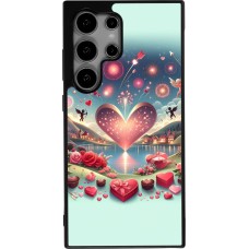 Coque Samsung Galaxy S25 Ultra - Silicone rigide noir Valentine 2025 Chic