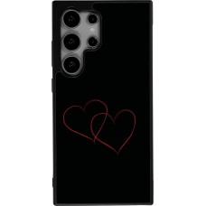 Coque Samsung Galaxy S25 Ultra - Silicone rigide noir Valentine 2023 attached heart