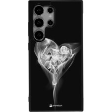 Coque Samsung Galaxy S25 Ultra - Silicone rigide noir Valentine 2022 Black Smoke