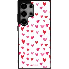 Coque Samsung Galaxy S25 Ultra - Silicone rigide noir Valentine 2022 Many pink hearts