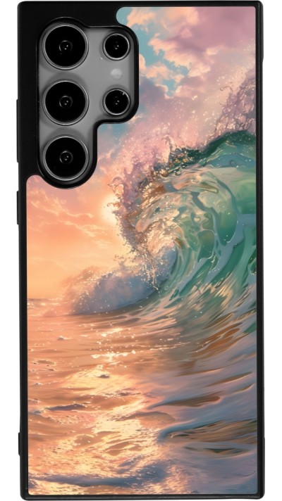 Coque Samsung Galaxy S25 Ultra - Silicone rigide noir Wave Sunset