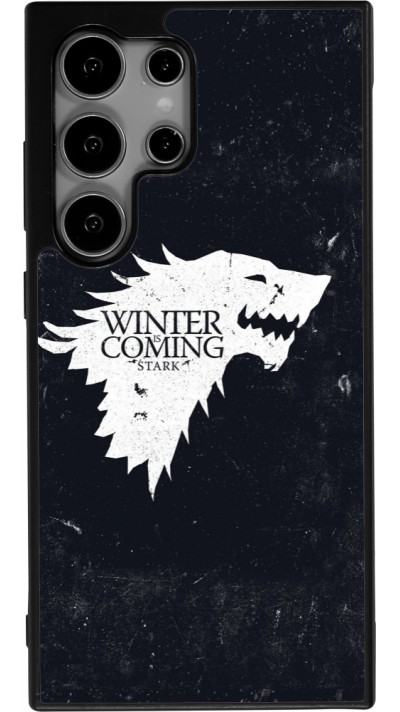 Coque Samsung Galaxy S25 Ultra - Silicone rigide noir Winter is coming Stark
