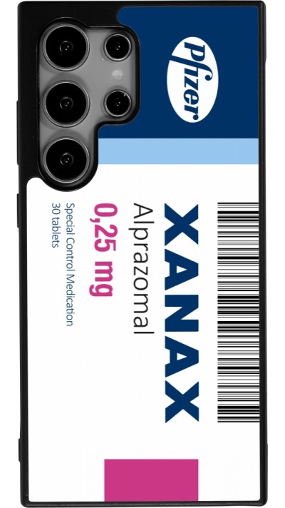 Coque Samsung Galaxy S25 Ultra - Silicone rigide noir Xanax Alprazolam 2025