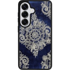 Coque Samsung Galaxy S26 - Silicone rigide noir Cream Flower Moroccan