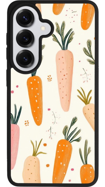 Coque Samsung Galaxy S26 - Silicone rigide noir Easter 2026 Illustration carrots