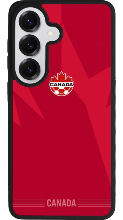 Coque Samsung Galaxy S26 - Silicone rigide noir Maillot de football Canada 2026 personnalisable