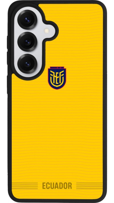 Coque Samsung Galaxy S26 - Silicone rigide noir Maillot de football E?quateur 2026 personnalisable