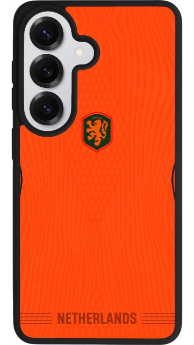 Samsung Galaxy S26 Case Hülle - Silikon schwarz Niederlande 2026 personalisierbares Fussballtrikot