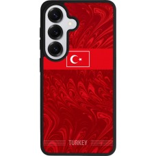 Coque Samsung Galaxy S26 - Silicone rigide noir Maillot de football Turquie 2026 personnalisable