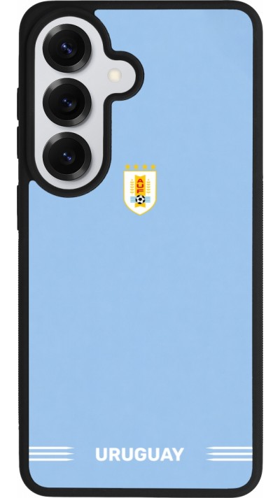 Coque Samsung Galaxy S26 - Silicone rigide noir Maillot de football Uruguay 2026 personnalisable
