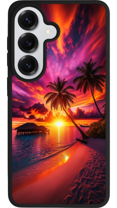 Coque Samsung Galaxy S26 - Silicone rigide noir Maldives Dusk Bliss