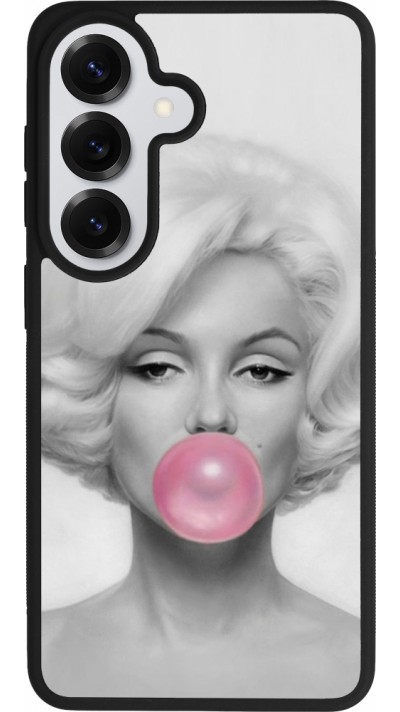 Coque Samsung Galaxy S26 - Silicone rigide noir Marilyn Bubble